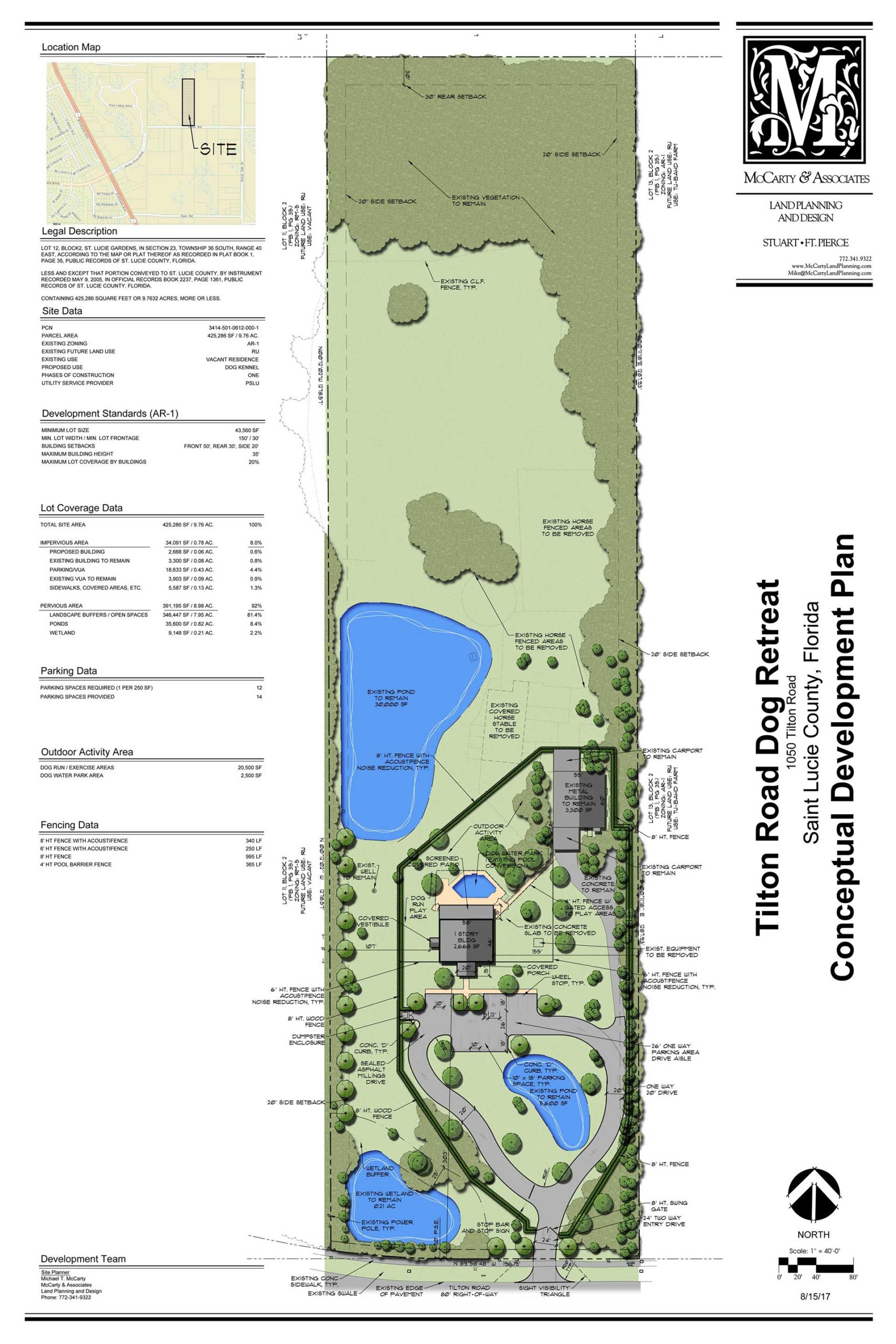 Tilton Road Dog Retreat McCarty & Associates Land Planning and Design